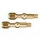 Bits hexalobular de tor��o T25 encaixe 1/4 x 30 mm 2 pe�as - Impact Gold