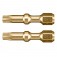 Bits hexalobular de tor��o T25 encaixe 1/4 x 30 mm 2 pe�as - Impact Gold