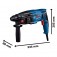 Martelete Perfurador e Rompedor 720W 2 joules SDS Plus com maleta - GBH 220  110V