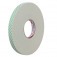 Fita adesiva dupla face espuma 19 mm x 20 metros PU branca - 4026
