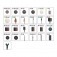 Kit de acess�rios para micro ret�fica com 110 pe�as - 709 