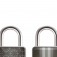 Cadeado 35 mm com chave TSA preto-misto 2 pe�as - Twinpack 