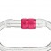 Mosquet�o oval em a�o galvanizado com trava de rosca 5 pe�as
