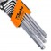 Jogo de chave allen abaulada 1,5 a 10 mm com 9 pe�as - 96BPC/SC9