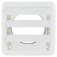 Veneziana autofechante para exaustor 100 mm branca