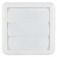 Veneziana autofechante para exaustor 100 mm branca