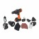 Kit Furadeira Parafusadeira a bateria 20V 6 em 1 - Matrix  110V/220V