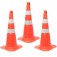 Kit 3 Cones para sinaliza��o 75 cm com 2 faixas - RM-41