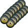Kit 100 Discos de corte fino para metal e inox 4.1/2