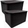 Kit 2 Caixas organizadoras com tampa 40 litros - Rattan