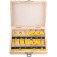 Jogo de fresas para madeira haste 6 mm com 12 pe�as - 53.14.120.120