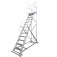 Escada plataforma de alum�nio 3.25 m c/ 12 degraus + patamar 