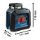 N�vel a laser com 2 linhas verdes 360� alcance 10 m com trip� - GLL 2-20 G