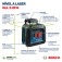 N�vel a laser com 2 linhas verdes 360� alcance 10 m com trip� - GLL 2-20 G