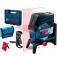 N�vel a laser 2 linhas 2 pontos de prumo alcance 20 m com acess�rios e maleta - GCL 2-50 C