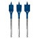 Jogo de broca chata para madeira 20 a 25 mm com 3 pe�as - Expert Self Cut Speed