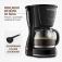 Cafeteira el�trica 550 W jarra de vidro 18 x�caras Dolce Arome - C-30-18X-FB  110V