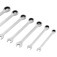 Jogo de chave combinada com catraca de 8 a 19 mm com 7 pe�as