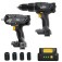 Combo Furadeira Parafusadeira de impacto K21 ID03 + Chave de impacto K21 CH01 21V - K21 KT01  110V/220V