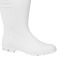 Bota de PVC branca cano m�dio com forro  