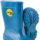 Bota infantil de PVC azul com forro  