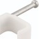 Grampo pl�stico redondo para fios 6 mm