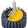 Roda de lixa 40 x 20 mm com haste gr�o 60