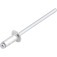 Rebite de repuxo em alum�nio 4,0 x 10 mm com 100 pe�as