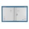 Arm�rio porta ferramentas com chapa perfurada e portas de a�o - AM-9