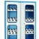 Arm�rio porta-cones com 3 prateleiras inclinadas - AM-17