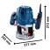 Tupia de coluna 1.300 watts pin�a de 6mm/ 1/4
