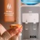 Bebedouro de mesa eletr�nico Quente e Frio cinza  Mineralle - EBE02QS  220V
