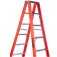 Escada tesoura dupla em fibra de vidro 8 degraus 2,40 m - ESC08240