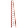 Escada de fibra de vidro 14 degraus 4,2 m modelo americana dupla - ESC14420