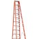 Escada de fibra de vidro 17 degraus 5,1 m modelo americana dupla - ESC17510