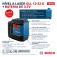 N�vel a laser verde 2 linhas alcance de 12 m com suporte girat�rio acoplado - GLL 12-22 G
