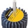 Roda de lixa 50 x 20 mm com haste gr�o 100