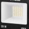 Refletor LED 20W 1.400 l�mens 6500K luz branca  110V/220V