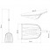 P� em pl�stico com cabo de madeira 120 cm