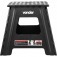 Banqueta pl�stica dobr�vel preta 360 mm
