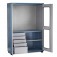 Arm�rio com 1 prateleira 5 gavetas e portas de acr�lico - AM-12