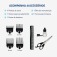 M�quina de cortar cabelo com 4 pentes e acess�rios Hair Stylo - CR-07  110V