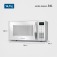 Micro-ondas 34 litros 1400W 10 n�veis de pot�ncia - MO-02-34-W  110V