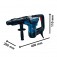 Martelo Perfurador Rompedor 1.100W 8,5 joules SDS Max com maleta - GBH5-40D  220V
