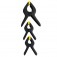 Jogo de grampos de nylon 19mm x 75mm com 16 pe�as - 83-094