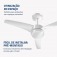 Ventilador de teto 3 p�s branco Maxi Air - VTE-01  220V