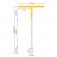 Chave canh�o 13 mm cabo tipo T - BOM-1267	