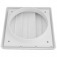 Grade de ventila��o pl�stica quadrada para duto de 100 mm - GR122