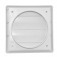 Grade de ventila��o pl�stica quadrada para duto de 100 mm - GR122