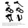 Kit com 24 ganchos pl�sticos mistos para painel porta ferramentas